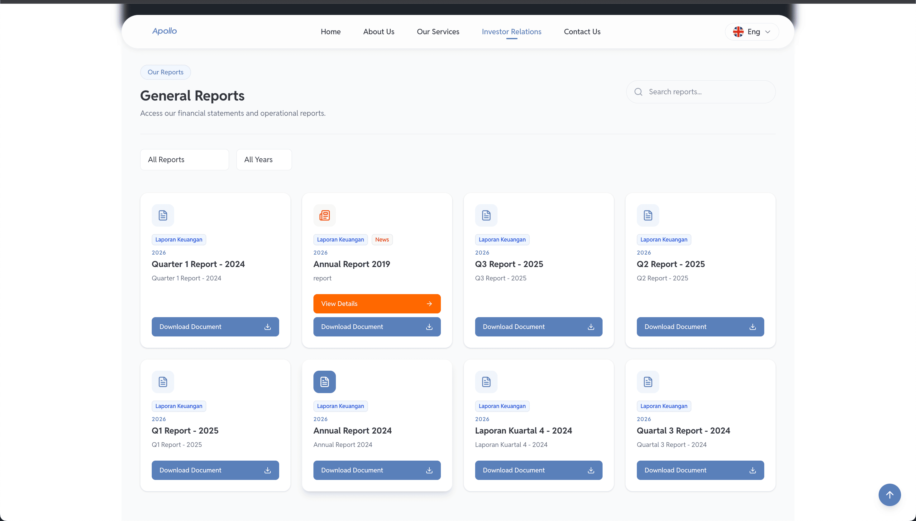 Apollo Landing Page screenshot 3
