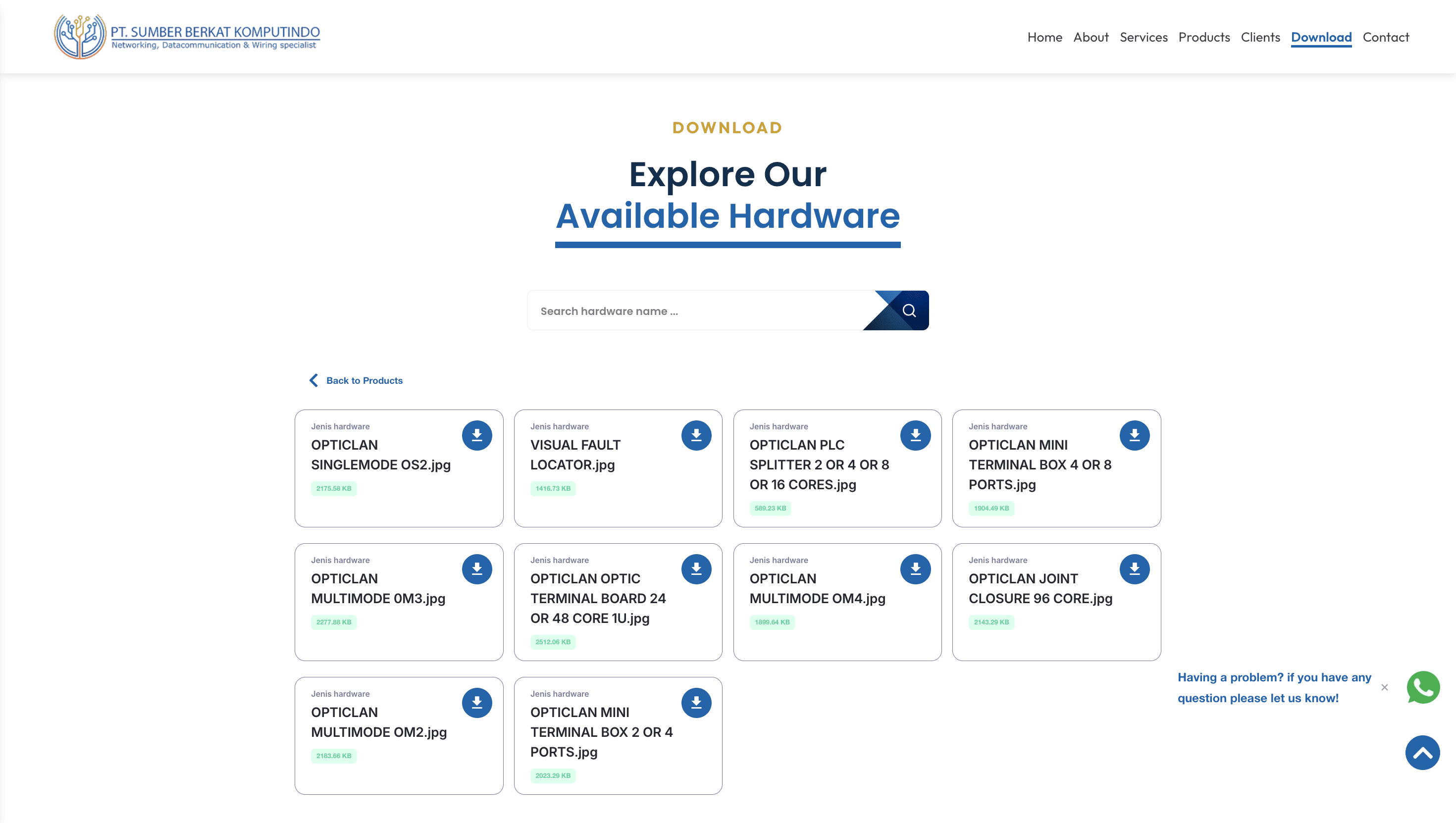 Sumber Berkat Solusindo Website screenshot 2