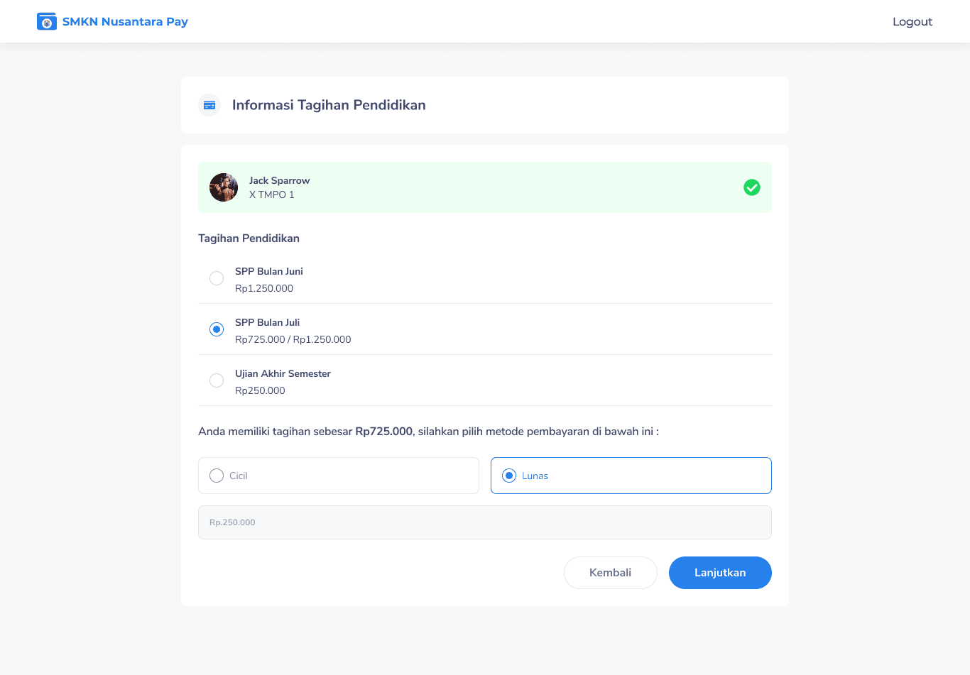 SMK Nusantara Digital Payment screenshot 4